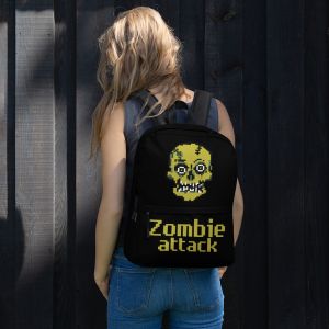 עולם הגיימרים - חולצות ואביזרים תיקים לגיימרים תיק גב לגיימרים Zombie attack